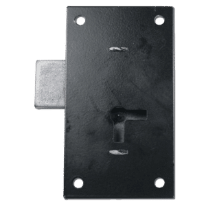ASEC 155 1 Lever Straight Cupboard Lock - 102mm BLK KA Visi