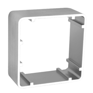 ASEC 38mm 1 Gang Surface Housing - Stainless Steel