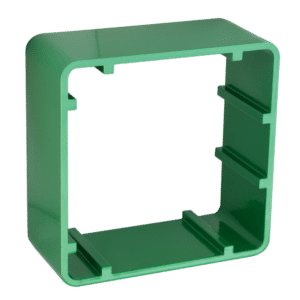 ASEC 38mm 1 Gang Surface Housing - Green