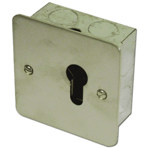 ASEC 1 Gang On/Off Euro Key Switch - Maintained