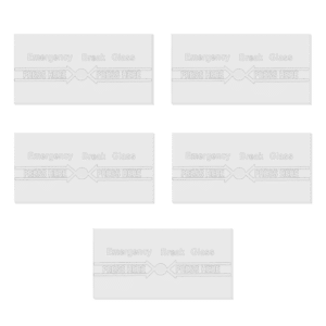 ASEC Spare Glass For Call Point - Pack Of 5