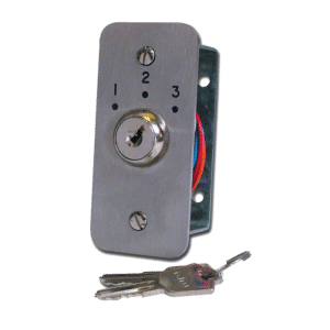 ASEC Three Position Key Switch Numbered - `1`, `2` & `3`