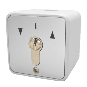 ASEC Roller Shutter Keyswitch With Cylinder - Supplied With Cylinder