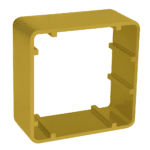 ASEC 38mm 1 Gang Surface Housing - Brass