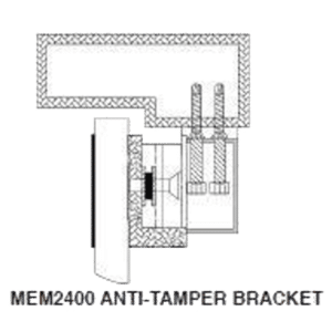 Asec Vortex MEM2400 Brackets - Anti-Tamper