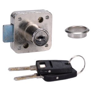 ASEC Deadbolt Furniture Lock Square Plate - 16mm