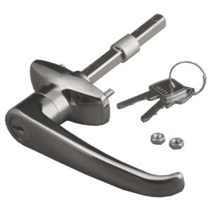 GARADOR GAR0070 Car Type Locking Garage Door Handle - Chrome Plated