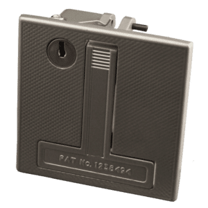 HENDERSON 002039 Flush Merlin Garage Door Lock - Silver