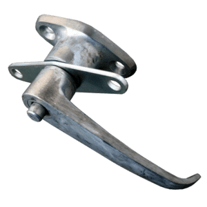 ASEC Lever Type Bonsack Internal Garage Door Handle - Silver