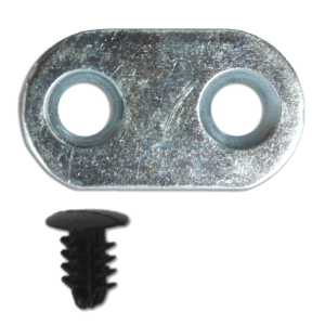 CHAMELEON Fixing Tab To Suit UPVC Door Locks - Silver