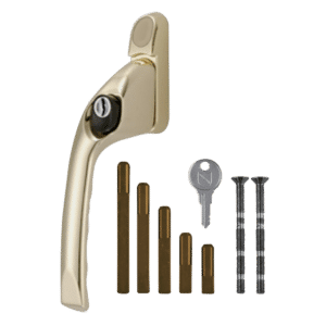 CHAMELEON Adaptable Multi Spindle Offset Window Espag Handle - Polished Brass - LH