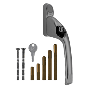 CHAMELEON Adaptable Multi Spindle Offset Window Espag Handle - Satin Chrome - RH