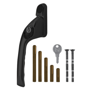 CHAMELEON Adaptable Multi Spindle Offset Window Espag Handle - Black - LH