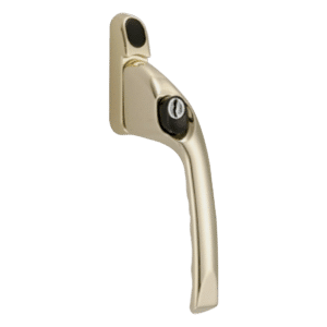 CHAMELEON Offset Locking Window Espag Handle - Polished Brass - RH