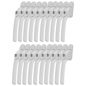 CHAMELEON Inline Window Espag Handle - White - Pack of 20