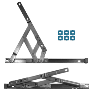 CHAMELEON Side Hung Restricted Friction Hinge With Packers - 13mm - 17mm - 300mm x 13mm - 17mm RH