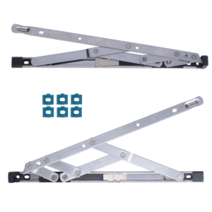 CHAMELEON Restricted Top Hung Friction Hinge Pair With Packers 13mm - 17mm - 300mm (12 Inch)