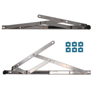 CHAMELEON Restricted Top Hung Friction Hinge Pair With Packers 13mm - 17mm - 400mm (16 Inch)