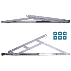 CHAMELEON Restricted Top Hung Friction Hinge Pair With Packers 13mm - 17mm - 500mm (20 Inch)
