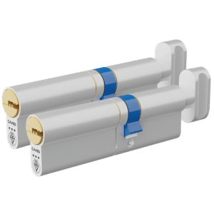 CAVEO TS007 3* Key & Turn Euro Dimple Cylinder Keyed Alike Pair - 100mm 60(Ext)/40 (55/10/35T) 3 Keys
