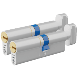 CAVEO TS007 3* Key & Turn Euro Dimple Cylinder Keyed Alike Pair - 90mm 50(Ext)/40 (45/10/35T) 3 Keys