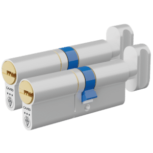 CAVEO TS007 3* Key & Turn Euro Dimple Cylinder Keyed Alike Pair - 80mm 45(Ext)/35 (40/10/30T) 3 Keys