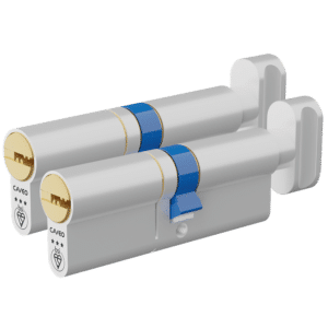 CAVEO TS007 3* Key & Turn Euro Dimple Cylinder Keyed Alike Pair - 85mm 45(Ext)/40 (40/10/35T) 3 Keys