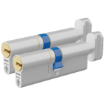 CAVEO TS007 3* Key & Turn Euro Dimple Cylinder Keyed Alike Pair - 90mm 45(Ext)/45 (40/10/40T) 3 Keys