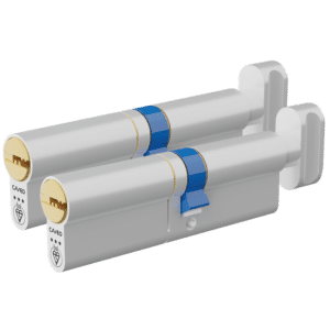 CAVEO TS007 3* Key & Turn Euro Dimple Cylinder Keyed Alike Pair - 100mm 55(Ext)/45 (50/10/40T) 3 Keys