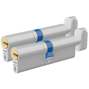 CAVEO TS007 3* Key & Turn Euro Dimple Cylinder Keyed Alike Pair - 100mm 50(Ext)/50 (45/10/45T) 3 Keys