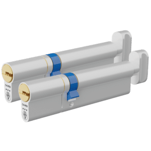CAVEO TS007 3* Key & Turn Euro Dimple Cylinder Keyed Alike Pair - 120mm 45(Ext)/75 (40/10/70T) 3 Keys
