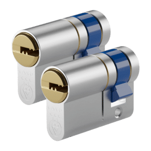 CAVEO TS007 3* Half Euro Dimple Cylinder Keyed Alike Pair - 45mm (35/10) 3 Keys