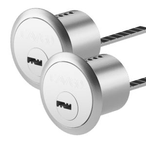 CAVEO Dimple Rim Cylinder Keyed Alike Pair - NP 3 Keys