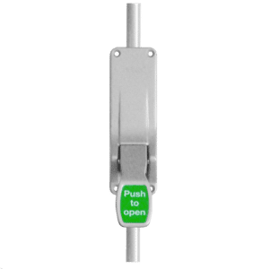 BRITON 372E Push Pad Vertical Bolt - Silver (SES)