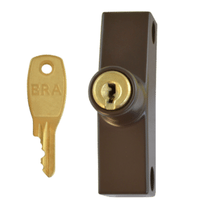 ERA 801 & 802 Automatic Window Snap Lock - BRN Cut Key 1 Lock + 1 Key Visi