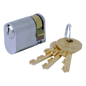 EVVA A5 OHZ Oval Half Cylinder KA A67670 - 41mm (32-9) NP
