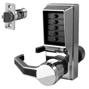 DORMAKABA Simplex L1000 Series L1041B Digital Lock Lever Operated With Key Override & Passage Set - SC LH No Cylinder LL1041B-26D