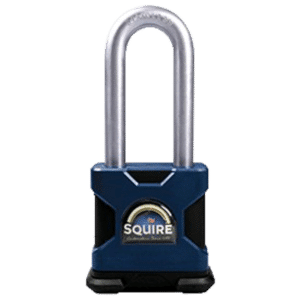 SQUIRE SS50S/2.5 Stronghold Steel 6 Pin Long Shackle Padlock - KD Display Boxed