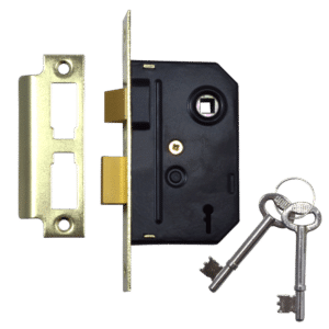 UNION 2295 2 Lever Sashlock - 64mm PB KA Bagged