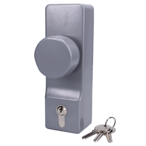 EXIDOR 302 Knob Operated Outside Access Device With Cylinder - With Cylinder