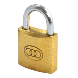 Tricircle 26 Series Brass Open Shackle Padlocks - 25mm KD Boxed