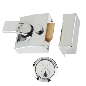 YALE 85 & 89 Deadlocking Nightlatch - 40mm Chrome CH Cyl Boxed