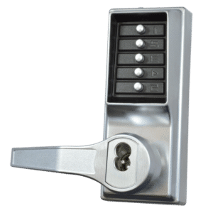 DORMAKABA LP1000 Series Front Only Digital Lock To Suit Panic Latch With Key Override - SC LH No Cylinder