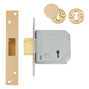 UNION C-Series 3G114E BS 5 Lever Deadlock - 67mm PB KD Boxed