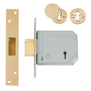 UNION C-Series 3G114E BS 5 Lever Deadlock - 80mm PB KD Boxed