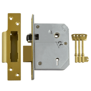 UNION C-Series 3K74E BS 5 Lever Sashlock - 80mm PB KD Boxed