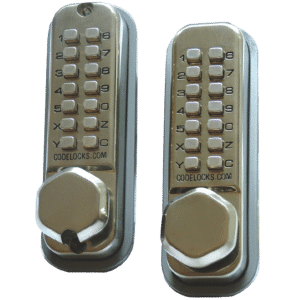 CODELOCKS CL290 Back To Back Digital Lock - CL290 Satin Stainless Steel