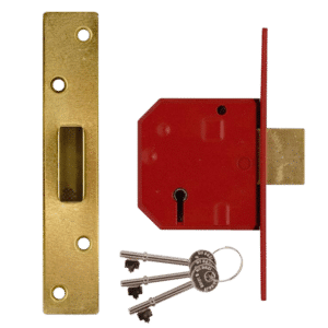 UNION 2134E BS 5 Lever Deadlock - 67mm PL KD Visi