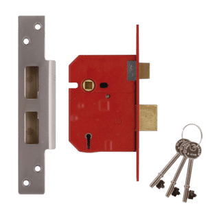 UNION 2234E BS 5 Lever Sashlock - 67mm SC KD Boxed