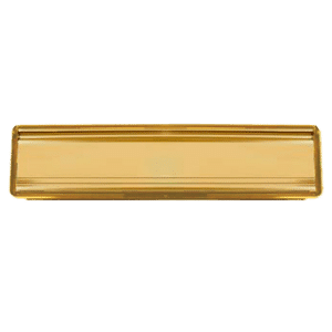 YALE Postmaster Aluminium Letter Box 305mm Wide - Gold